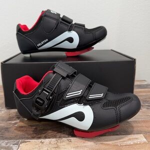 PELOTON K-20 Cycling Spin Shoes Unisex Black 3 Bolt Cleats w Box (EU 36 US 5)